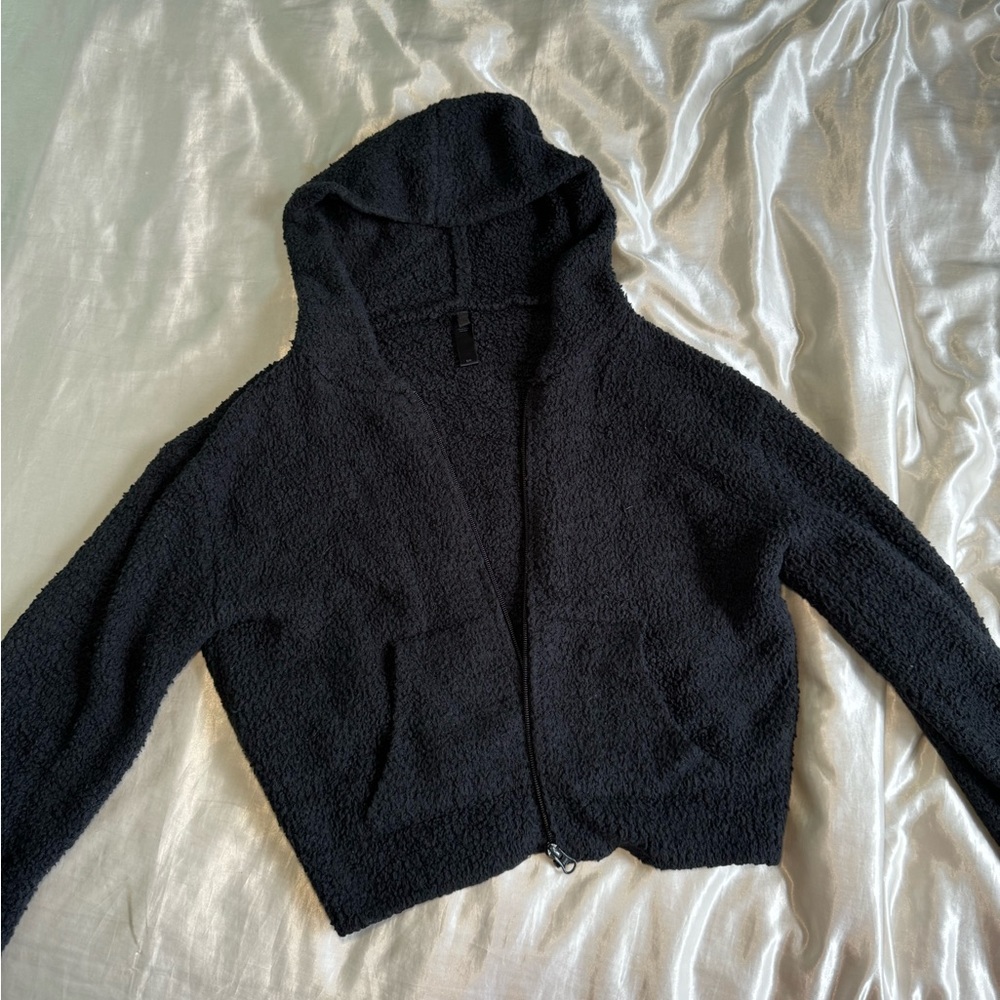 Skims black cozy jacket